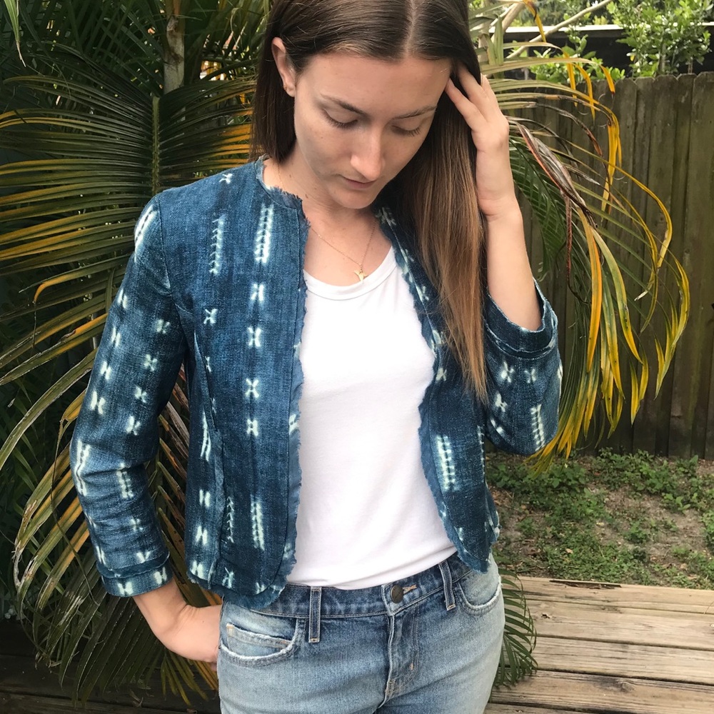 Anthropologie Shibori Blazer/Jacket